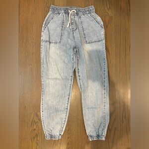 Denim joggers size small